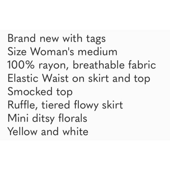 Rose And Thyme Smock Yellow Top — Small - Picture 5 of 5